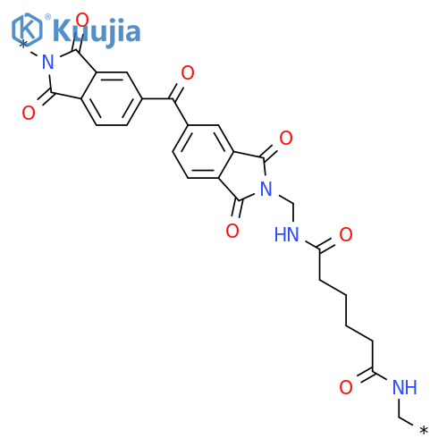 POLY[(1,3-DIHYDRO-1,3-DIOXO-2H-ISOINDOLE-2,5-DIYL)CARBONYL(1,3-DIHYDRO-1,3-DIOXO-2H-ISOINDOLE-5,2-DIYL)METHYLENEIMINO(1,6-DIOXO-1,6-HEXANEDIYL)IMINOMETHYLENE] structure