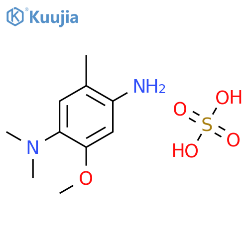 1,4-Benzenediamine, 2-methoxy-N1,N1,5-trimethyl-, sulfate structure