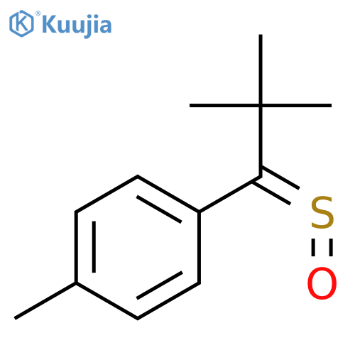 1-PROPANETHIONE, 2,2-DIMETHYL-1-(4-METHYLPHENYL)-, S-OXIDE structure