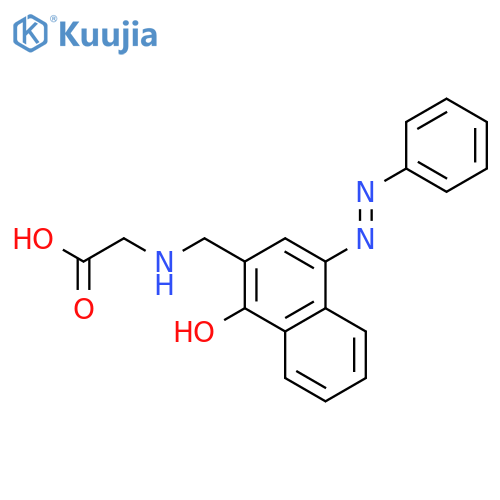 GLYCINE, N-[[1-HYDROXY-4-(PHENYLAZO)-2-NAPHTHALENYL]METHYL]- structure