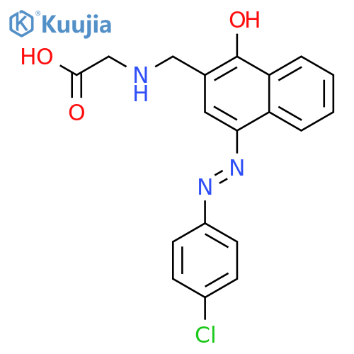 GLYCINE, N-[[4-[(4-CHLOROPHENYL)AZO]-1-HYDROXY-2-NAPHTHALENYL]METHYL]- structure