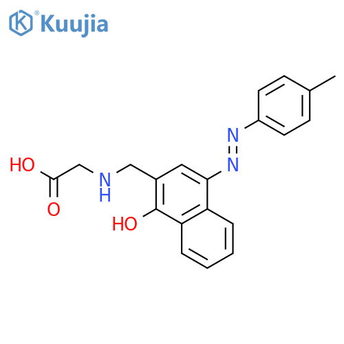Glycine, N-[[1-hydroxy-4-[(4-methylphenyl)azo]-2-naphthalenyl]methyl]- structure
