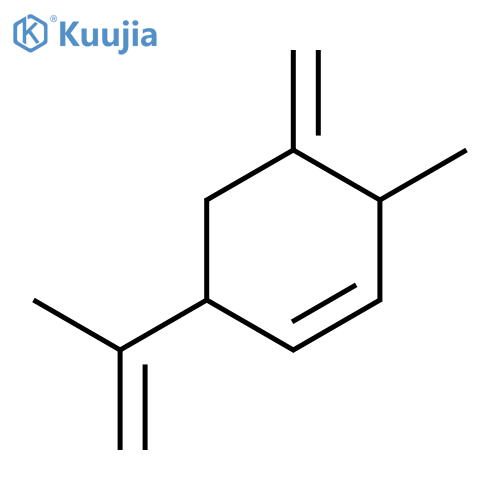 3-Methyl-4-methylidene-6-(prop-1-en-2-yl)cyclohex-1-ene structure