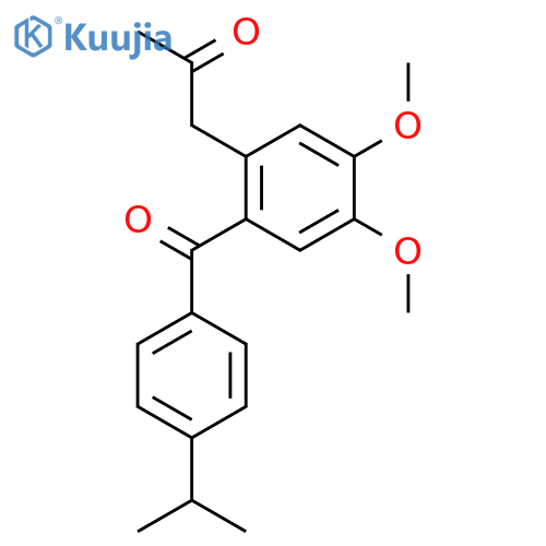 2-PROPANONE, 1-[4,5-DIMETHOXY-2-[4-(1-METHYLETHYL)BENZOYL]PHENYL]- structure