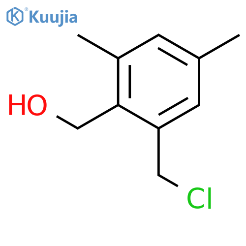 Benzenemethanol, 2-(chloromethyl)-4,6-dimethyl- structure
