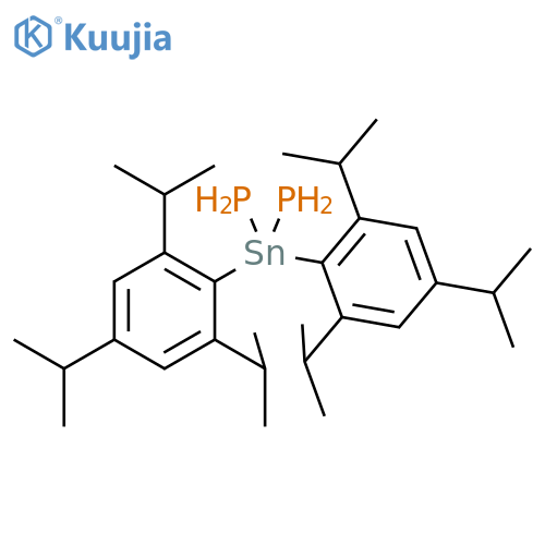 PHOSPHINE, [BIS[2,4,6-TRIS(1-METHYLETHYL)PHENYL]STANNYLENE]BIS- structure
