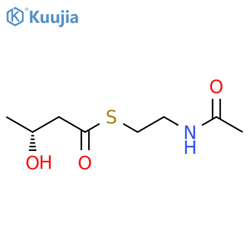 Butanethioic acid, 3-hydroxy-, S-[2-(acetylamino)ethyl] ester, (R)- structure
