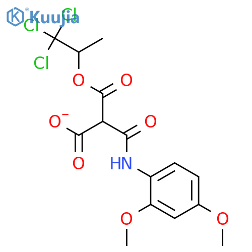 PROPANEDIOIC ACID, [[(2,4-DIMETHOXYPHENYL)AMINO]CARBONYL]-, METHYL2,2,2-TRICHLOROETHYL ESTER structure