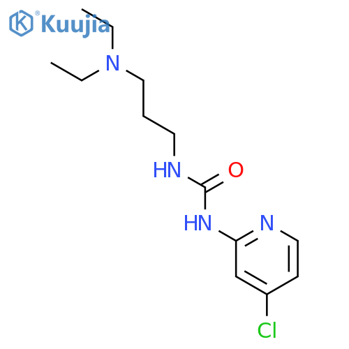 UREA, N-(4-CHLORO-2-PYRIDINYL)-N'-[3-(DIETHYLAMINO)PROPYL]- structure