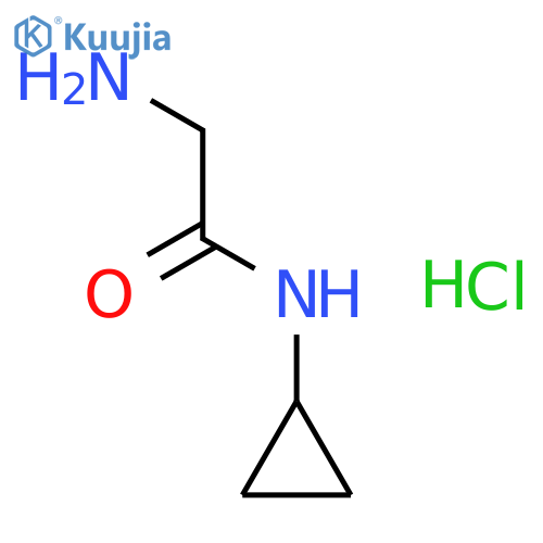 2-amino-N-cyclopropyl-acetamide;hydrochloride structure