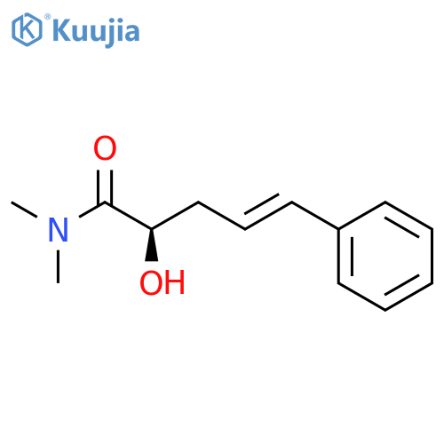 4-PENTENAMIDE, 2-HYDROXY-N,N-DIMETHYL-5-PHENYL-, (2R,4E)- structure