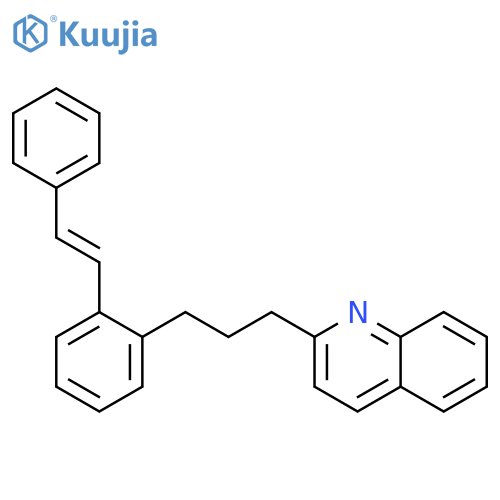 QUINOLINE, 2-[3-[2-(2-PHENYLETHENYL)PHENYL]PROPYL]- structure