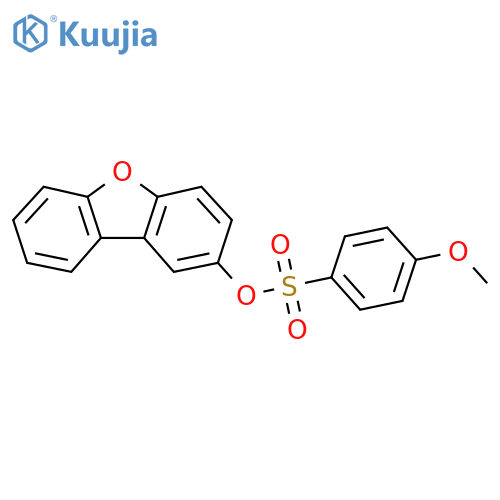 8-oxatricyclo7.4.0.0^{2,7}trideca-1(9),2,4,6,10,12-hexaen-4-yl 4-methoxybenzene-1-sulfonate structure