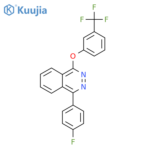 1-(4-fluorophenyl)-4-3-(trifluoromethyl)phenoxyphthalazine structure