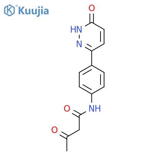 Butanamide, N-[4-(1,6-dihydro-6-oxo-3-pyridazinyl)phenyl]-3-oxo- structure