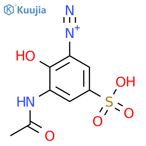 Benzenediazonium, 3-(acetylamino)-2-hydroxy-5-sulfo- structure