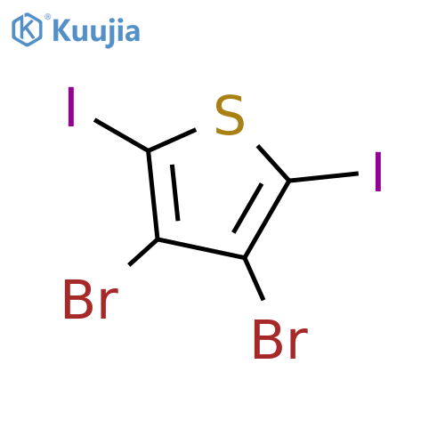3,4-Dibromo-2,5-diiodothiophene structure
