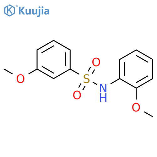 3-methoxy-N-(2-methoxyphenyl)benzene-1-sulfonamide structure
