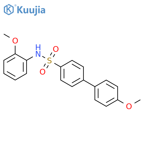 4'-methoxy-N-(2-methoxyphenyl)-1,1'-biphenyl-4-sulfonamide structure