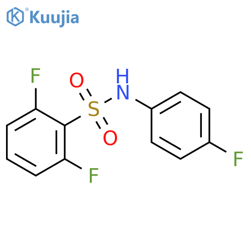 2,6-difluoro-N-(4-fluorophenyl)benzenesulfonamide structure