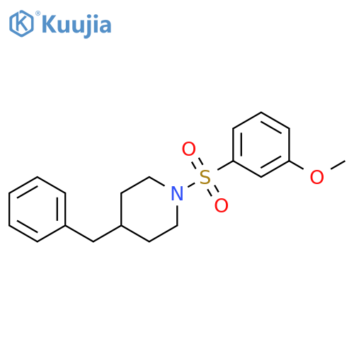 4-benzyl-1-(3-methoxybenzenesulfonyl)piperidine structure