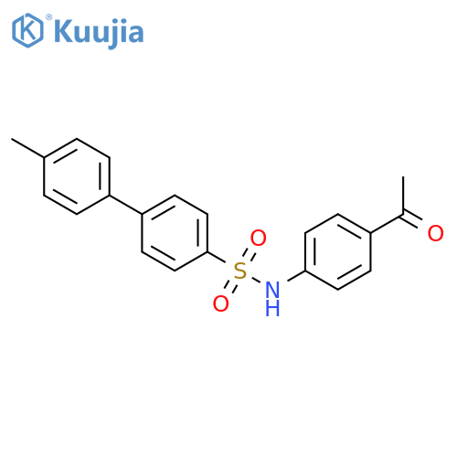 N-(4-acetylphenyl)-4'-methyl-1,1'-biphenyl-4-sulfonamide structure