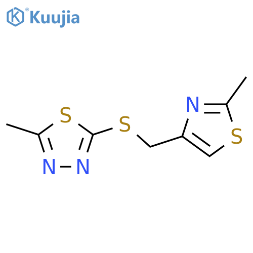 2-methyl-5-{(2-methyl-1,3-thiazol-4-yl)methylsulfanyl}-1,3,4-thiadiazole structure