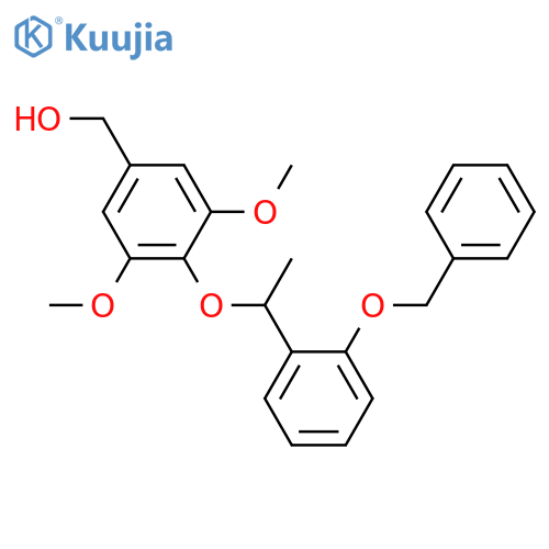 Benzenemethanol,3,5-dimethoxy-4-[1-[2-(phenylmethoxy)phenyl]ethoxy]- structure
