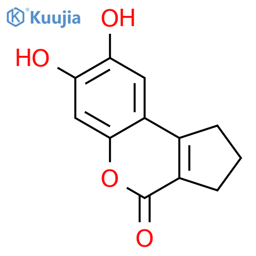 7,8-Dihydroxy-2,3-dihydrocyclopentacchromen-4(1H)-one structure