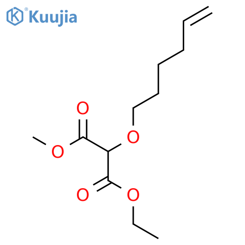 Propanedioic acid, (5-hexenyloxy)-, ethyl methyl ester structure