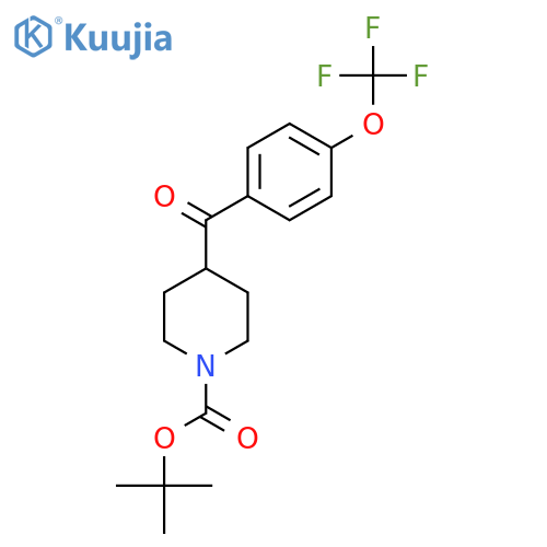 tert-butyl 4-(4-(trifluoromethoxy)benzoyl)piperidine-1-carboxylate structure