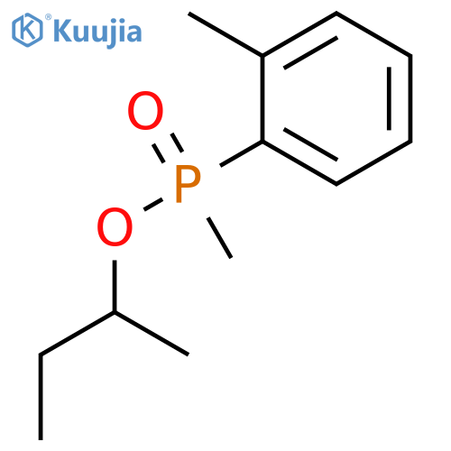 Butan-2-yl methyl(2-methylphenyl)phosphinate structure