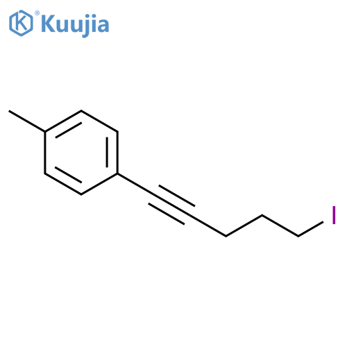 Benzene, 1-(5-iodo-1-pentynyl)-4-methyl- structure
