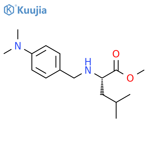 L-Leucine, N-[[4-(dimethylamino)phenyl]methyl]-, methyl ester structure