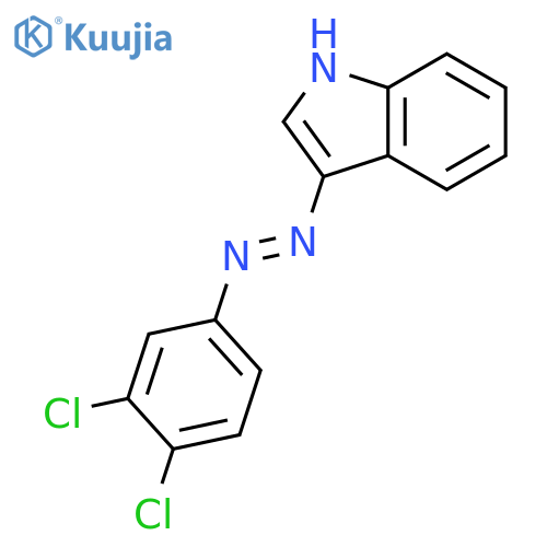 1H-Indole, 3-[(3,4-dichlorophenyl)azo]- structure
