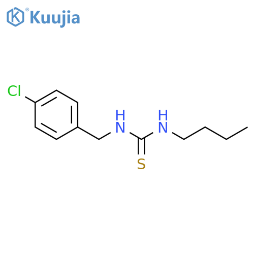 Thiourea, N-butyl-N'-[(4-chlorophenyl)methyl]- structure