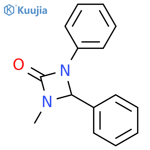 1,3-DIAZETIDIN-2-ONE, 1-METHYL-3,4-DIPHENYL- structure