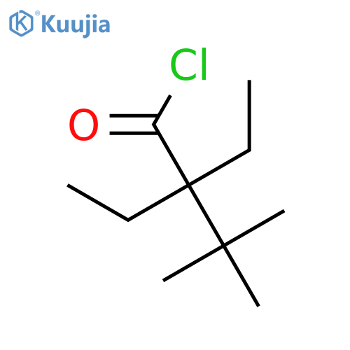 BUTANOYL CHLORIDE, 2,2-DIETHYL-3,3-DIMETHYL- structure