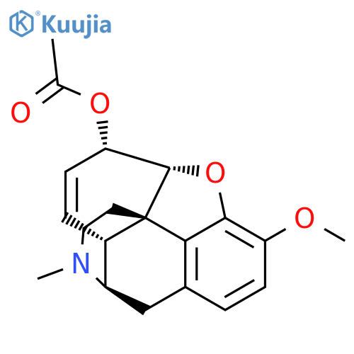 Morphinan-6-ol,7,8-didehydro-4,5-epoxy-3-methoxy-17-methyl-, 6-acetate, (5a,6a)- structure