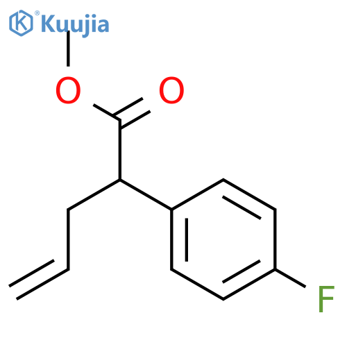 Benzeneacetic acid,4-fluoro-a-2-propen-1-yl-, methyl ester structure