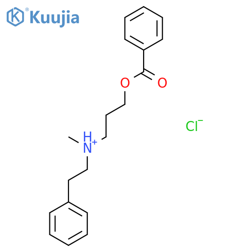 3-(benzoyloxy)-N-methyl-N-(2-phenylethyl)propan-1-aminium chloride structure