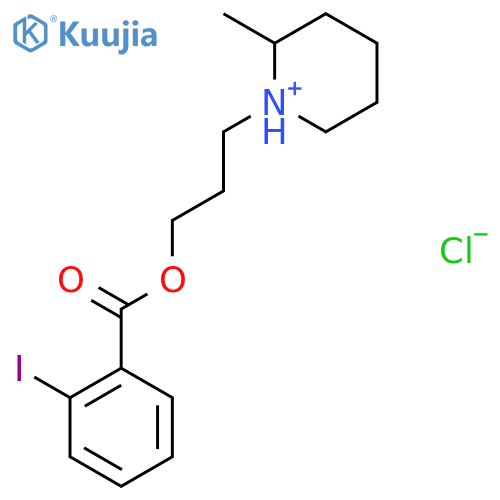 1-{3-[(2-iodobenzoyl)oxy]propyl}-2-methylpiperidinium chloride structure