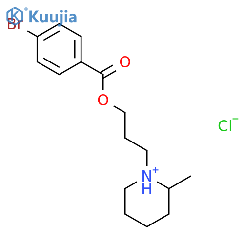 1-{3-[(4-bromobenzoyl)oxy]propyl}-2-methylpiperidinium chloride structure