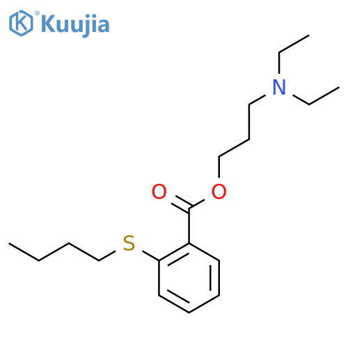 3-(diethylamino)propyl 2-(butylsulfanyl)benzoate structure
