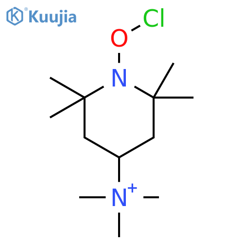 1-PIPERIDINYLOXY, 2,2,6,6-TETRAMETHYL-4-(TRIMETHYLAMMONIO)-, CHLORIDE structure