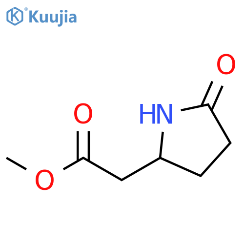 Methyl 2-(5-oxopyrrolidin-2-yl)acetate structure