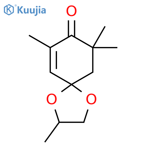 1,4-Dioxaspiro[4.5]dec-6-en-8-one, 2,7,9,9-tetramethyl- structure