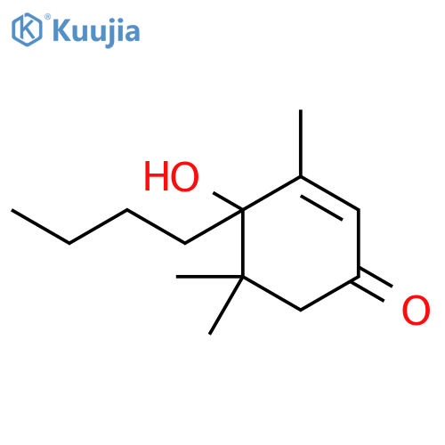 2-CYCLOHEXEN-1-ONE, 4-BUTYL-4-HYDROXY-3,5,5-TRIMETHYL- structure