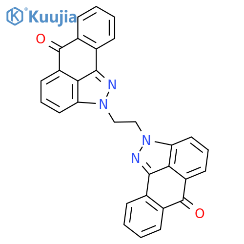 Anthra[1,9-cd]pyrazol-6(2H)-one, 2,2'-(1,2-ethanediyl)bis- structure