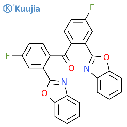 Bis[2-(1,3-benzoxazol-2-yl)-4-fluorophenyl]methanone structure